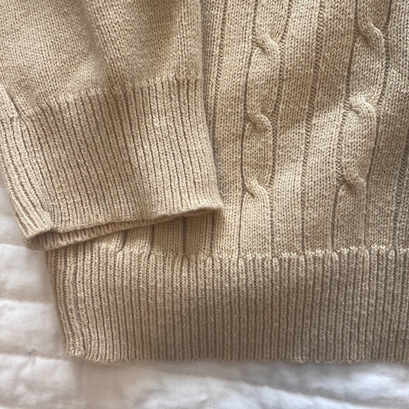 Varsity Sweater nude beige tan size medium - Picture 3 of 3